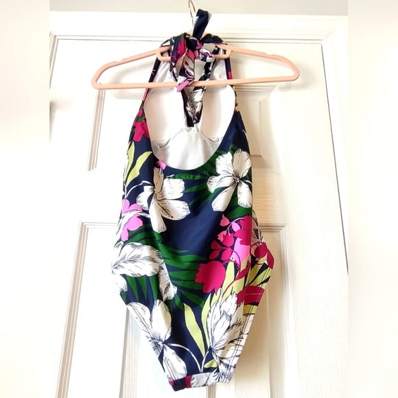 NWOT Kona Sol One Piece Floral Halter Swimsuit Size Small. - Picture 3 of 4